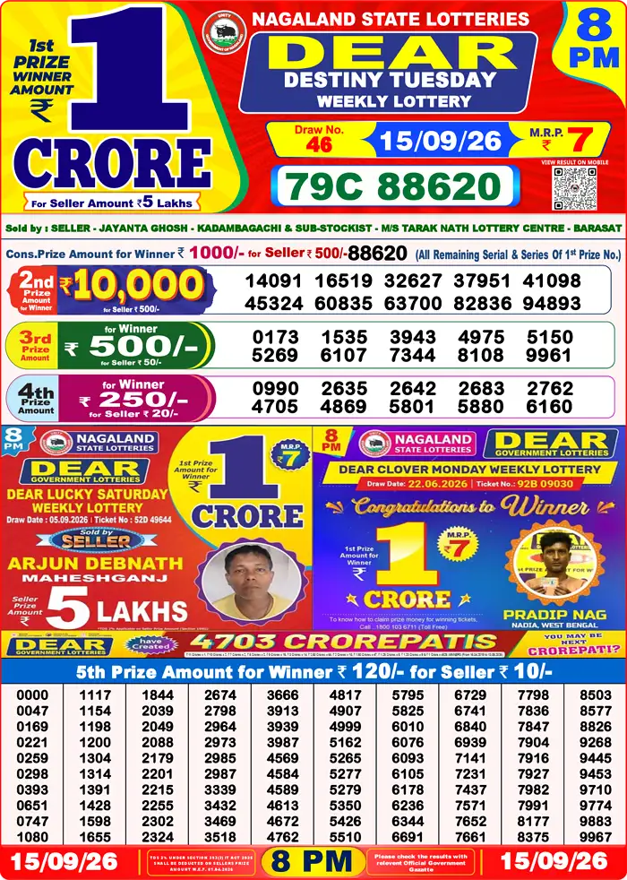 Lottery Result 8PM