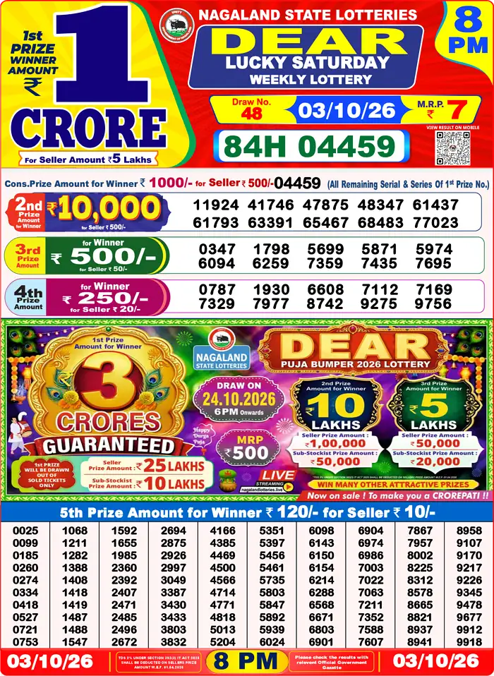 Lottery Result 8PM